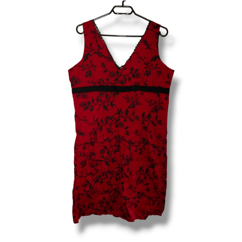 Typhany Red And Black Dress